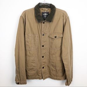 L.O.G.G. H&M BUTTON FRONT CORDUROY COLLAR JACKET